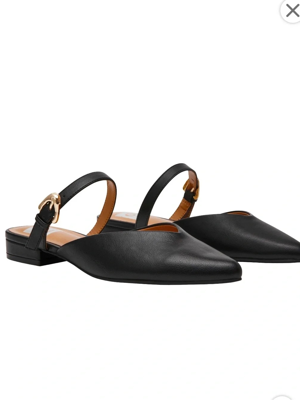 DV by Dolce Vita Black Pointed Slip on Flats